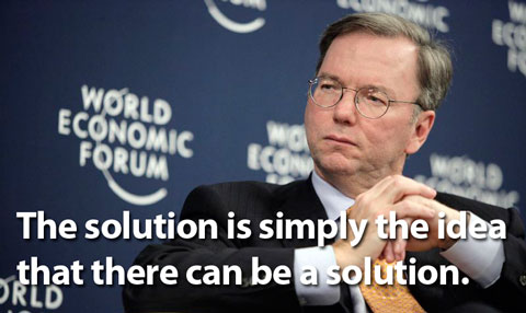 Photograph of Eric Schmidt at World Economic Forum 2007. Copyright World Economic Forum (www.weforum.org) and swiss-image.ch. Photo by Severin Nowacki.