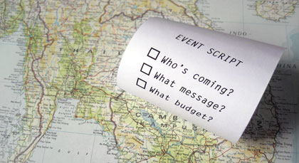 Telling an effective story requires meeting planners to ask three questions: Who's coming? What's the message? And how much money do you have?