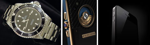 The Rolex Submariner, the Ulysse Nardin Chairman and the Apple iPhone 4.